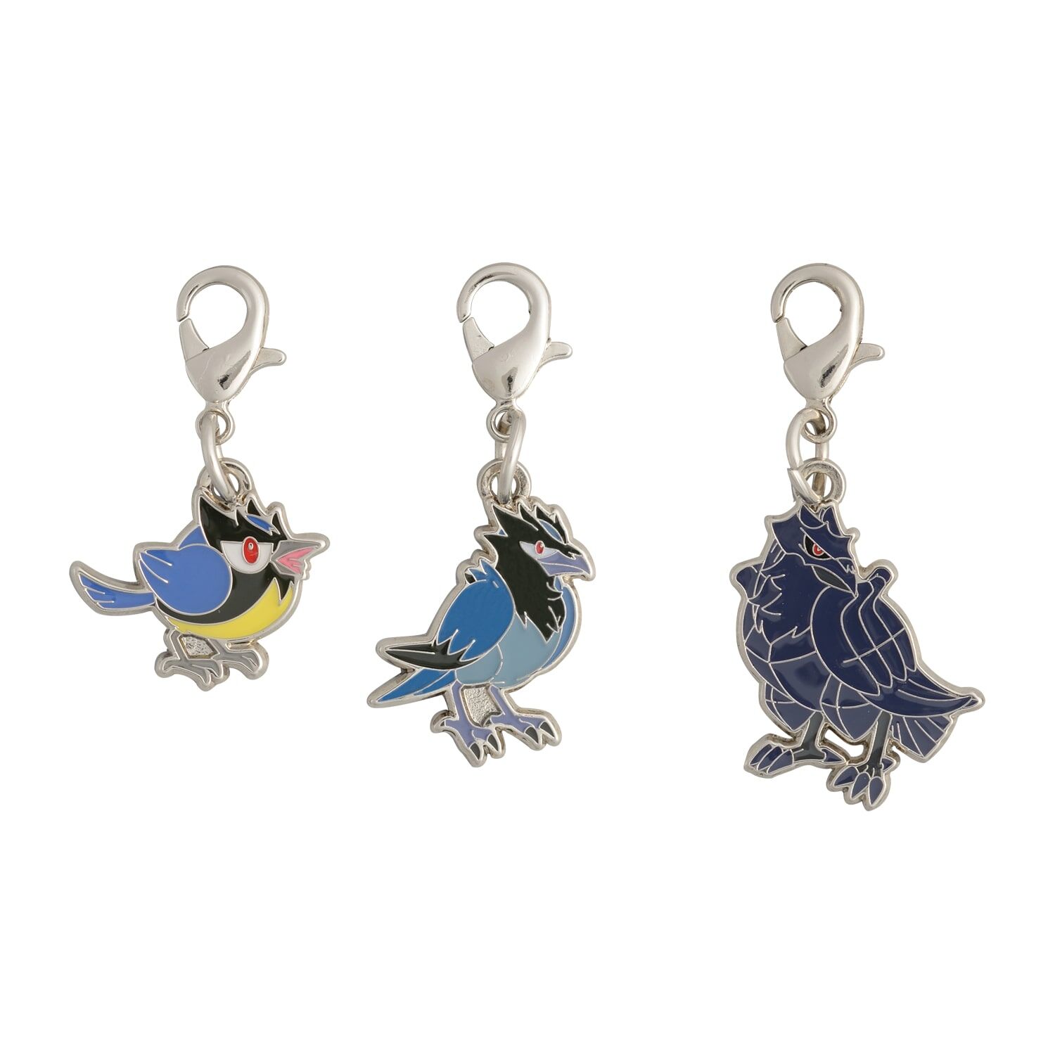 Pokemon Center - Rookidee, Corvisquire, Corviknight Schlüsselanhänger - 3 Stück