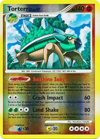 Torterra - 11/100 - Reverse Holo - EN Torterra - 11/100 - Reverse Holo - EN