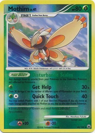 Mothim - 42/100 - Reverse Holo - EN