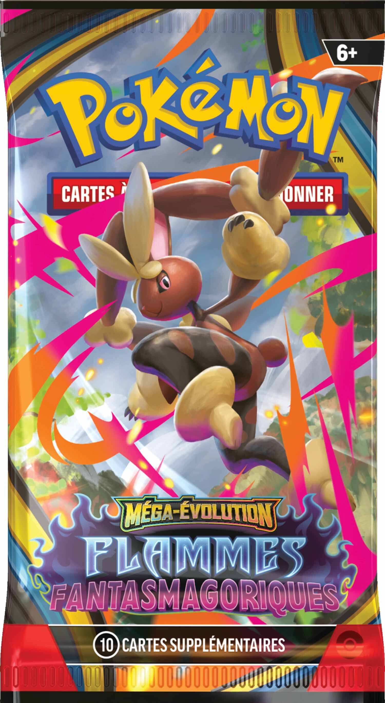 Pokémon JCC: Méga-Évolution - Flammes Fantasmagoriques Booster Pack (10 Cards) - FR