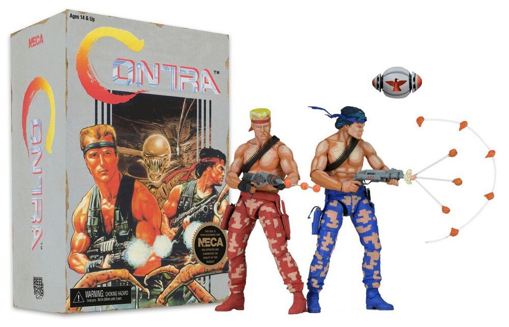 Contra Actionfiguren Doppelpack Bill & Lance Video Game Appearance 18 cm