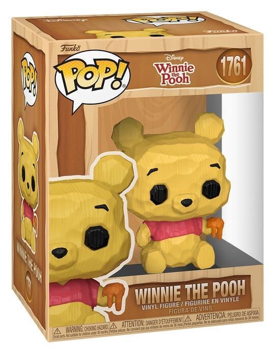 Winnie the Pooh POP! Animation Vinyl Figur Pooh (Whittled) 9 cm