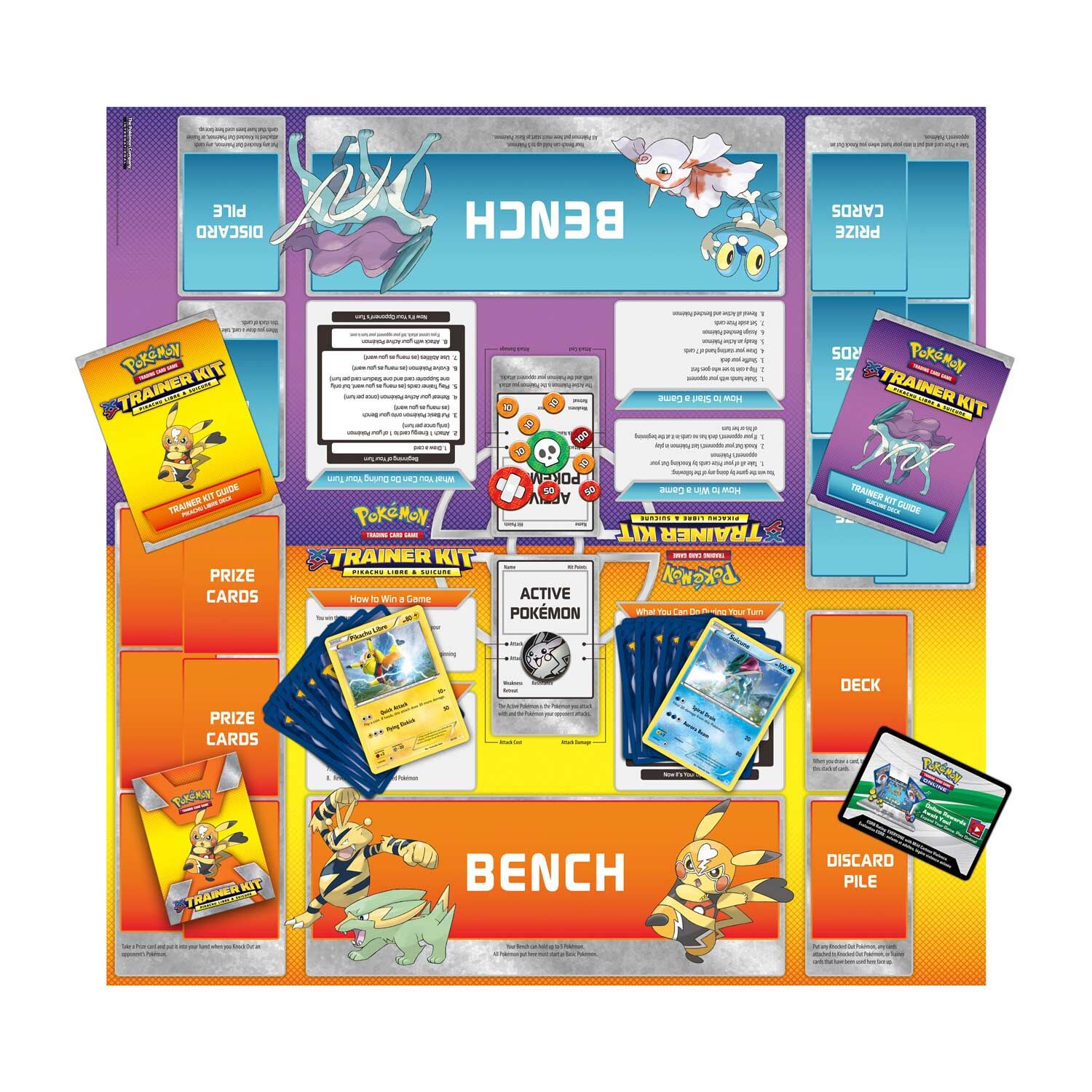 Pokémon XY Trainer Kit Wrestler-Pikachu & Suicune - EN
