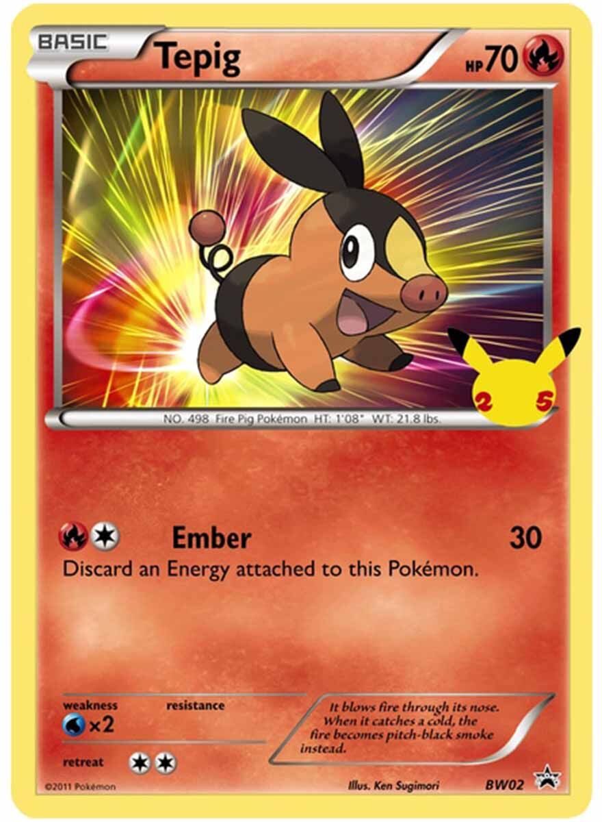 Pokémon 25th Anniversary Unova Starters 3 Pack Jumbo Promos - EN