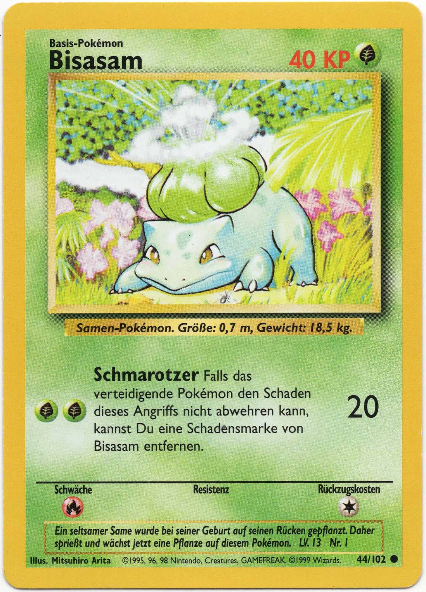 bisasam-44-102-pokemon-tcg-moderately-played Bisasam - 44/102 - Pokémon TCG - Moderately Played