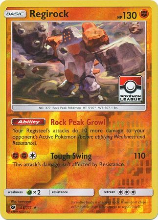 Regirock 53/111 - Pokémon TCG