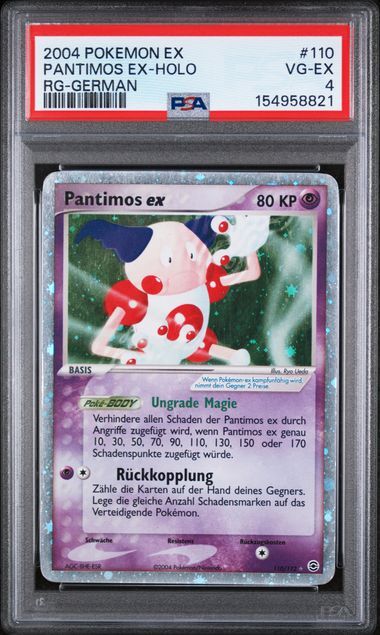 Pantimos ex #110 - Ex Fire Red & Leaf Green - Holo - PSA 4 VG-EX - Pokemon