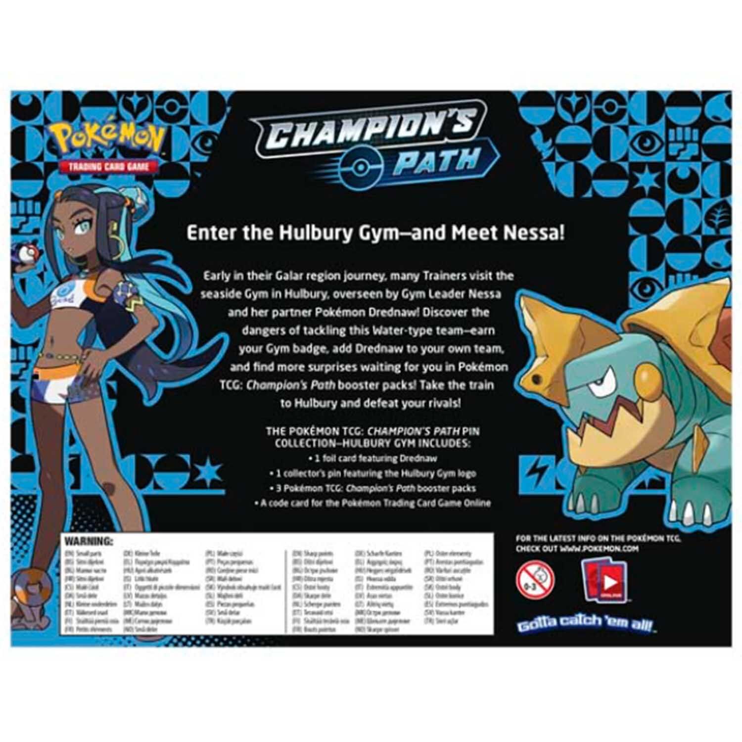 Pokémon Champion's Path Pin Collection Hulbury Gym - EN