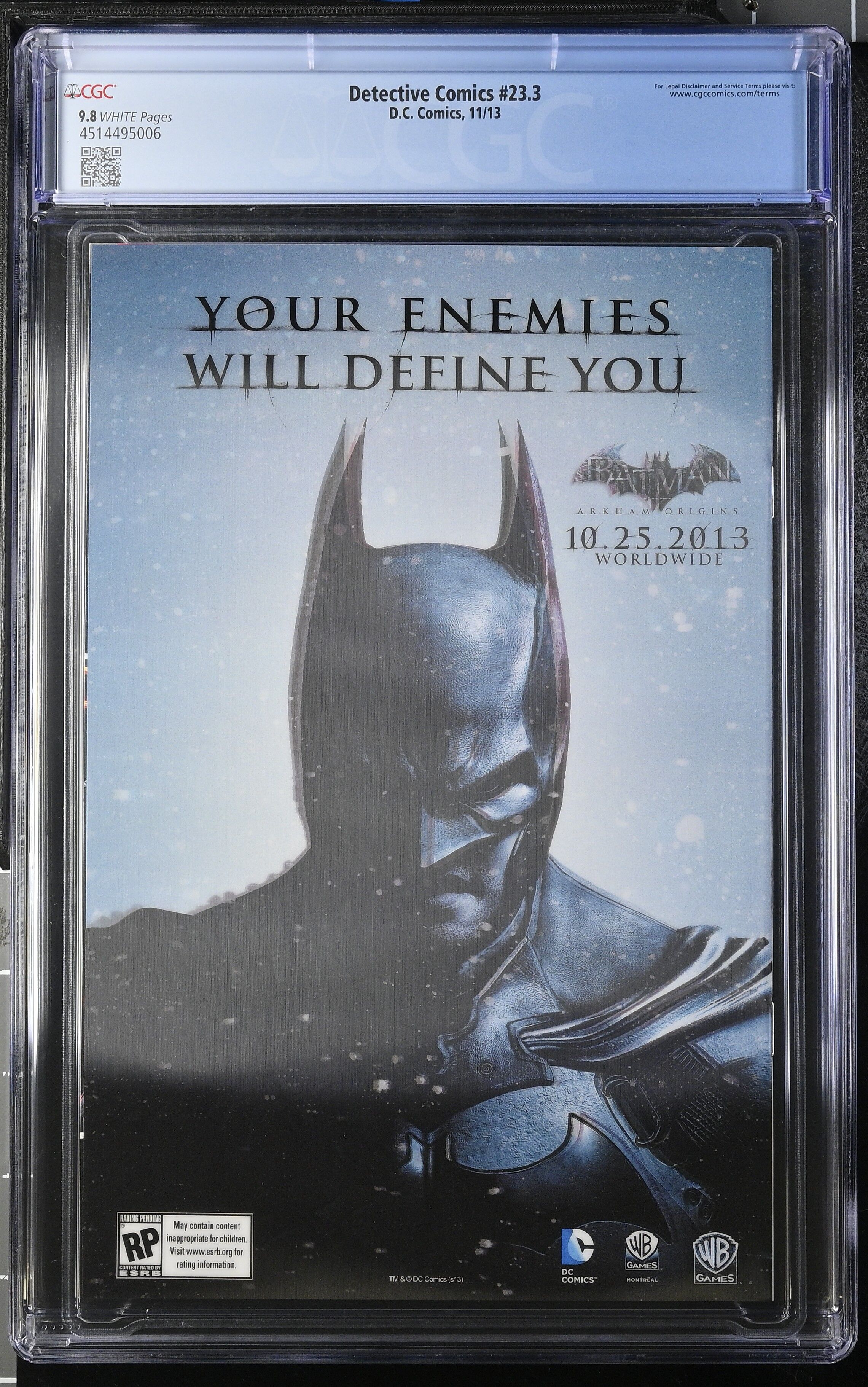 Detective Comics #23.3 CGC 9.8 3D Lenticular Cover