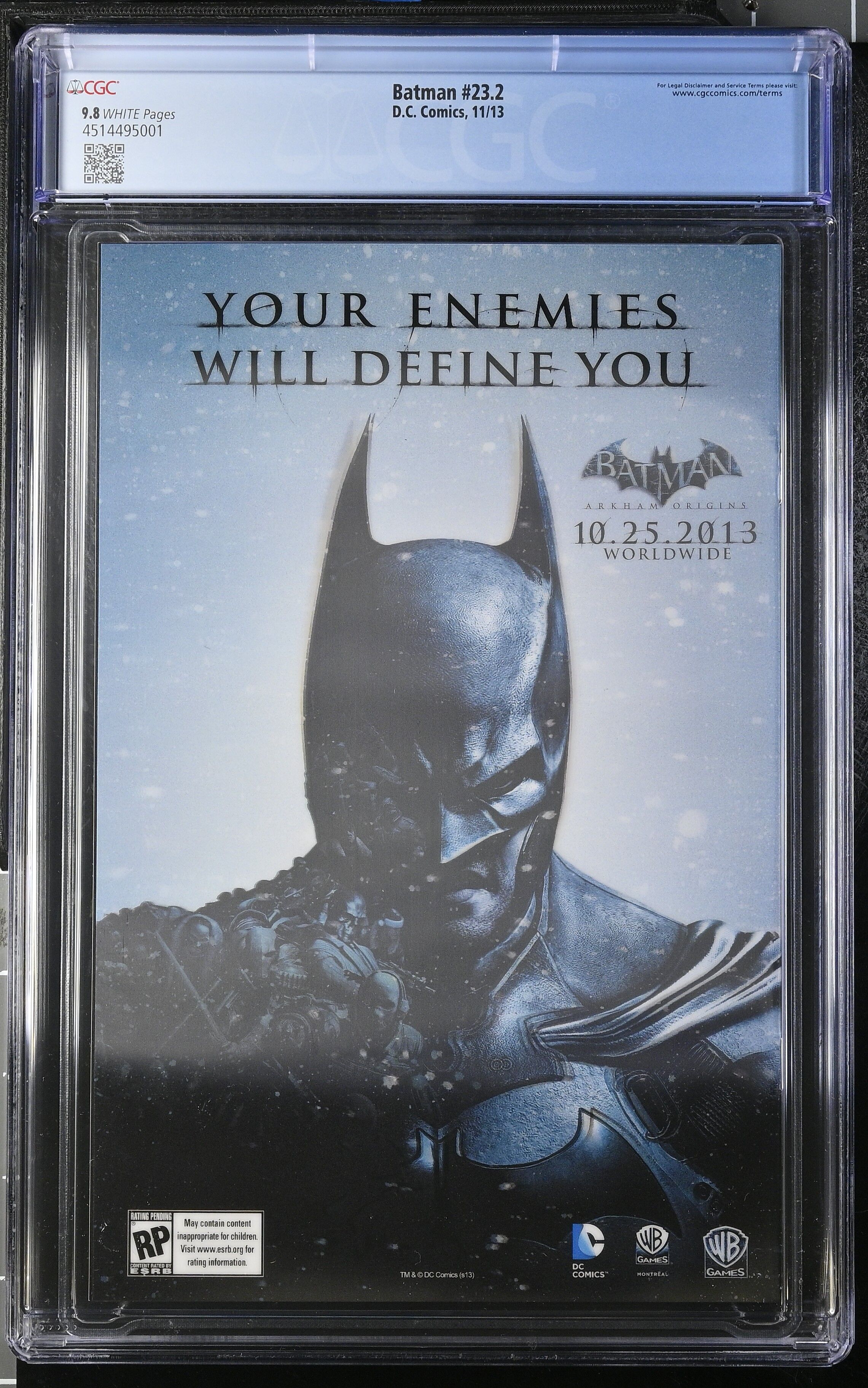 Batman #23.2 CGC 9.8 3D Lenticular Cover