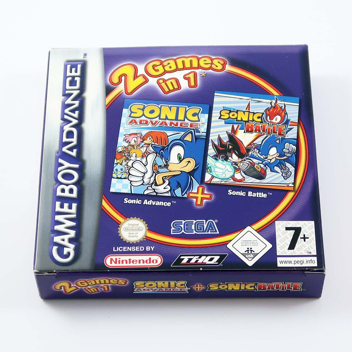 2 in 1 Sonic Advance & Sonic Battle - GBA