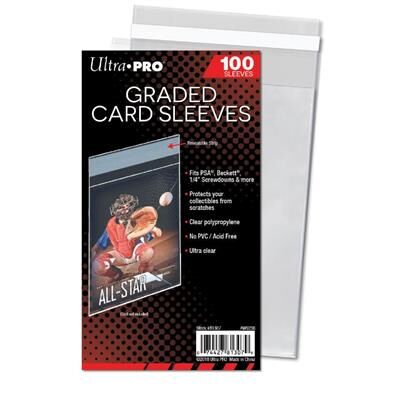 UP - Standard Sleeves - Graded Card Sleeves Resealable (100) UP - Standard Sleeves - Graded Card Sleeves Resealable (100)