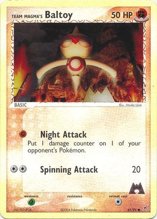 Team Magma’s Baltoy - 61/97 - Reverse Holo - EN