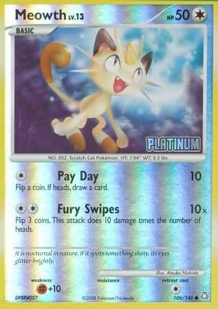 Meowth - 106/146 - Reverse Holo - EN Meowth - 106/146 - Reverse Holo - EN