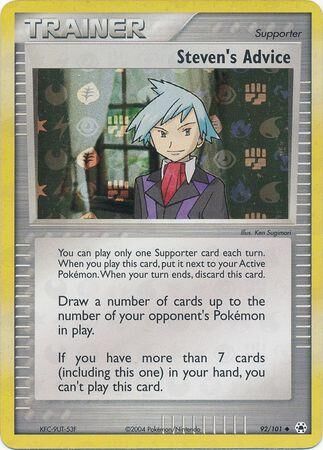 Steven’s Advice - 92/101 - Reverse Holo - EN