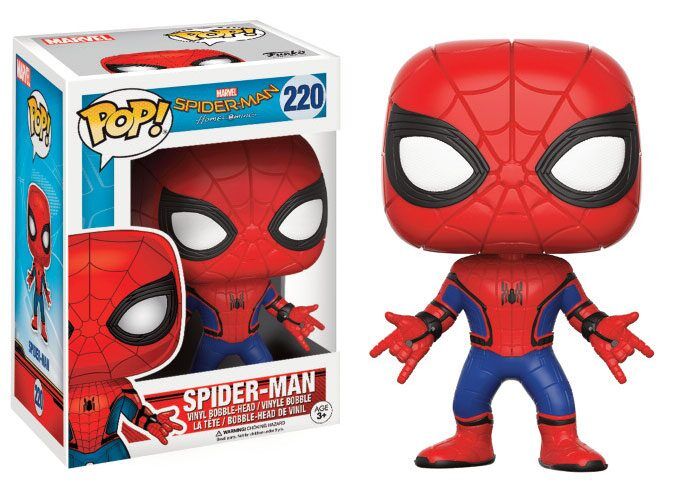 Spider-Man Homecoming POP! Marvel Vinyl Figur Spider-Man 9 cm