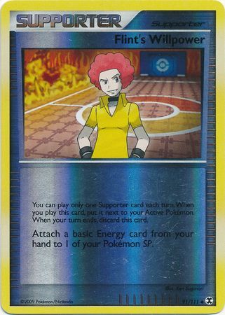 Flint’s Willpower - 91/111 - Reverse Holo - EN Flint’s Willpower - 91/111 - Reverse Holo - EN