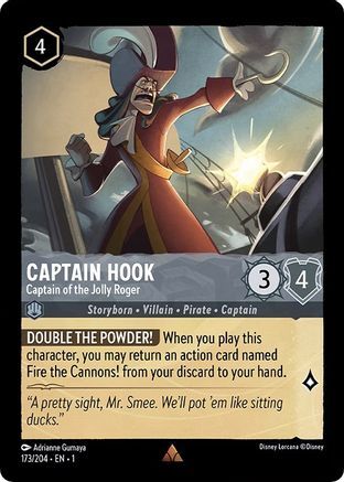 Captain Hook - Captain of the Jolly Roger - 173/204 - EN