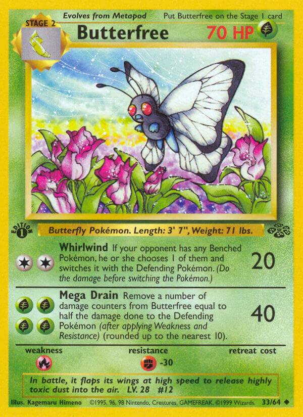 Butterfree - 33/64 - 1st Edition - EN