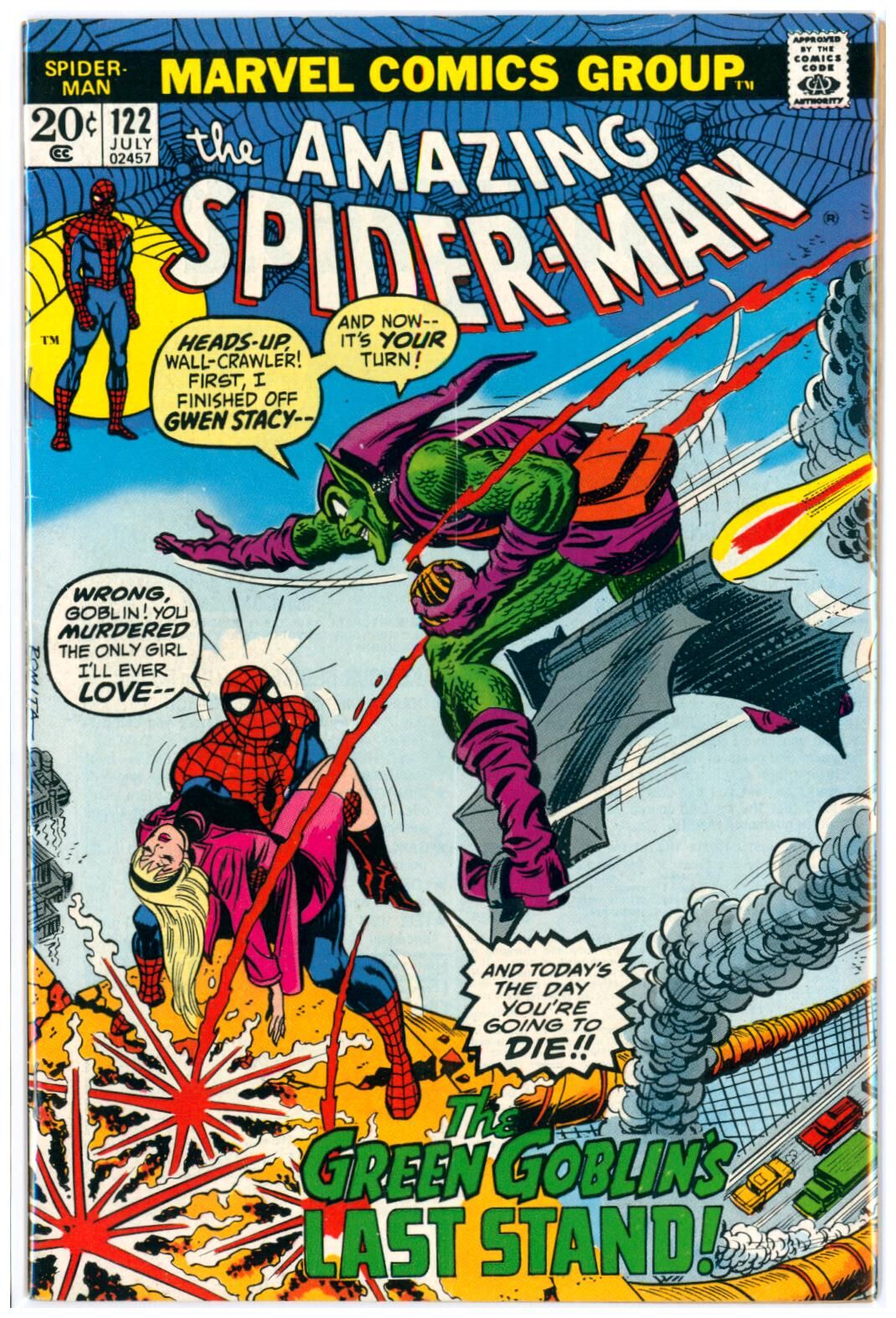 Amazing Spider-Man #122 Death of Green Goblin Amazing Spider-Man #122 Death of Green Goblin