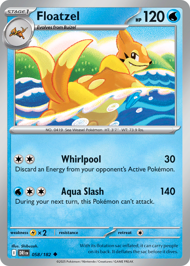 Floatzel - 058/182 - EN