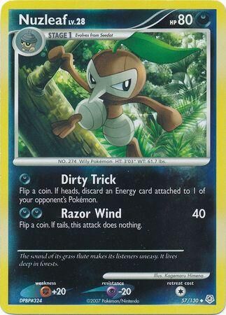 Nuzleaf - 57/130 - Reverse Holo - EN Nuzleaf - 57/130 - Reverse Holo - EN
