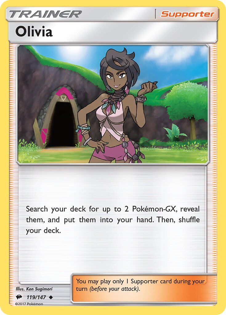 Olivia - 119/147 - Pokémon TCG - Lightly Played - EN