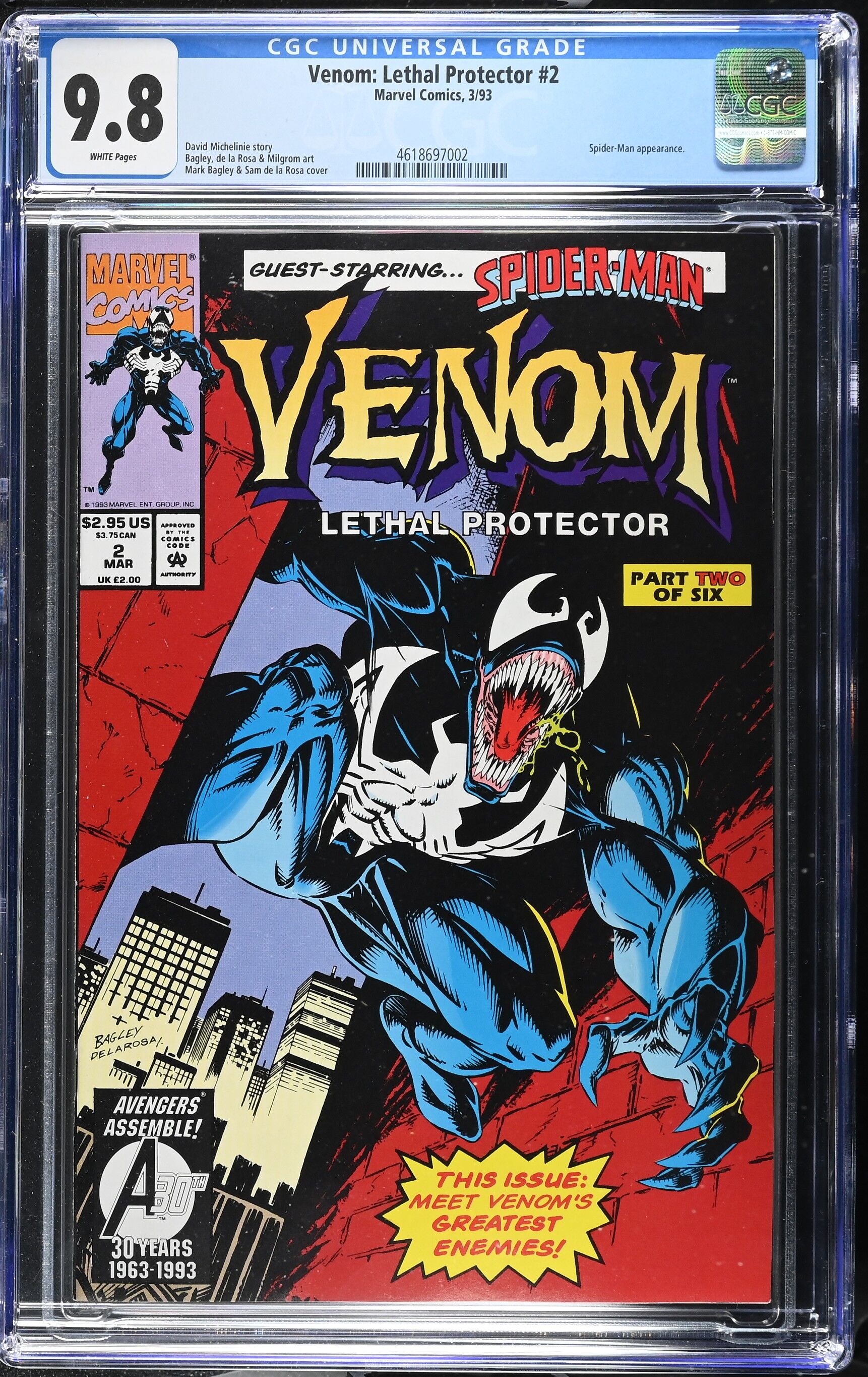 Venom: Lethal Protector Issue 2 - CGC 9.8 Venom: Lethal Protector Issue 2 - CGC 9.8
