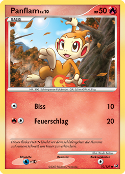 Panflam - 70/127 - Pokemon TCG - Near Mint