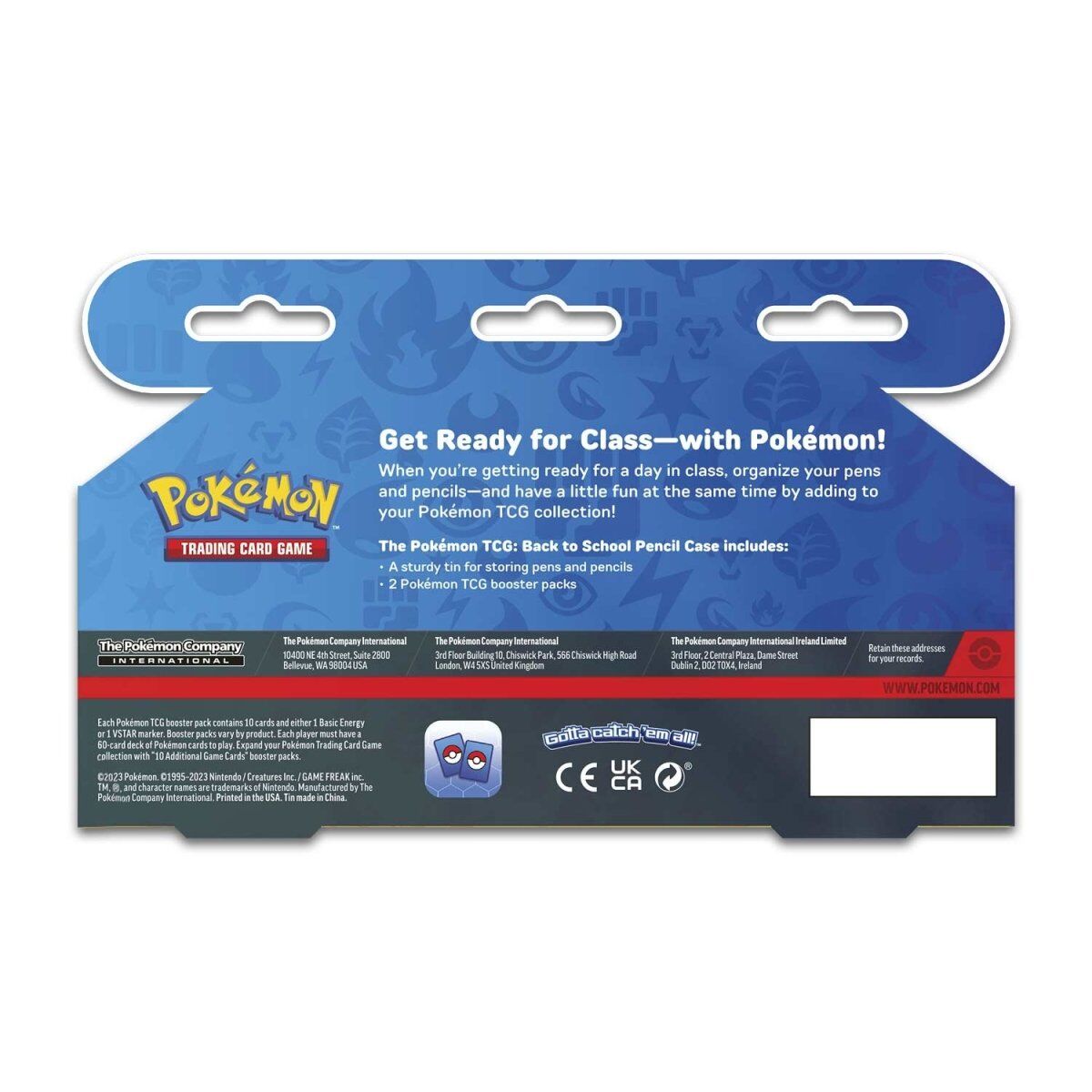 POkémon TCG: Pikachu Back to School 2023 Pencil Case - EN