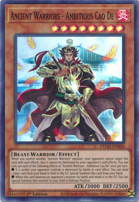 Alte Krieger - Ehrgeiziger Cao De - ETCO-020 - Super Rare - 1. Auflage Alte Krieger - Ehrgeiziger Cao De - ETCO-020 - Super Rare - 1. Auflage