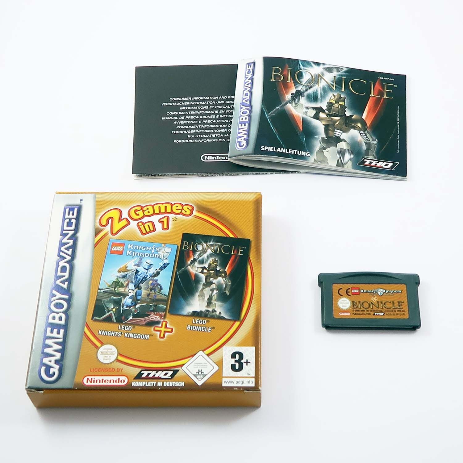 2 in 1 LEGO Bionicle & LEGO Knights' Kingdom - GBA