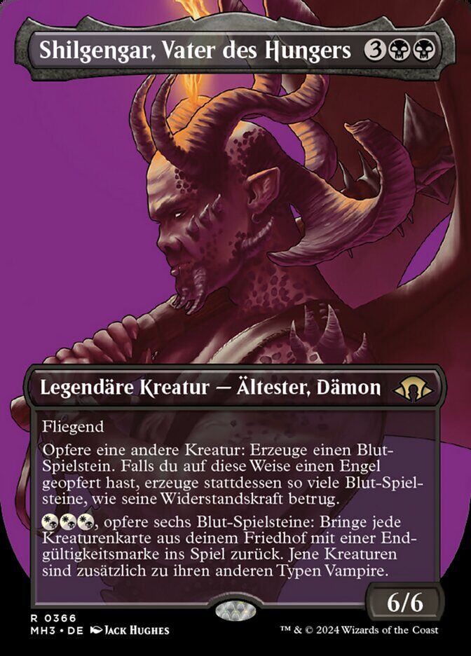 Shilgengar, Sire of Famine - MH3 366 - Foil - DE - NM Shilgengar, Sire of Famine - MH3 366 - Foil - DE - NM