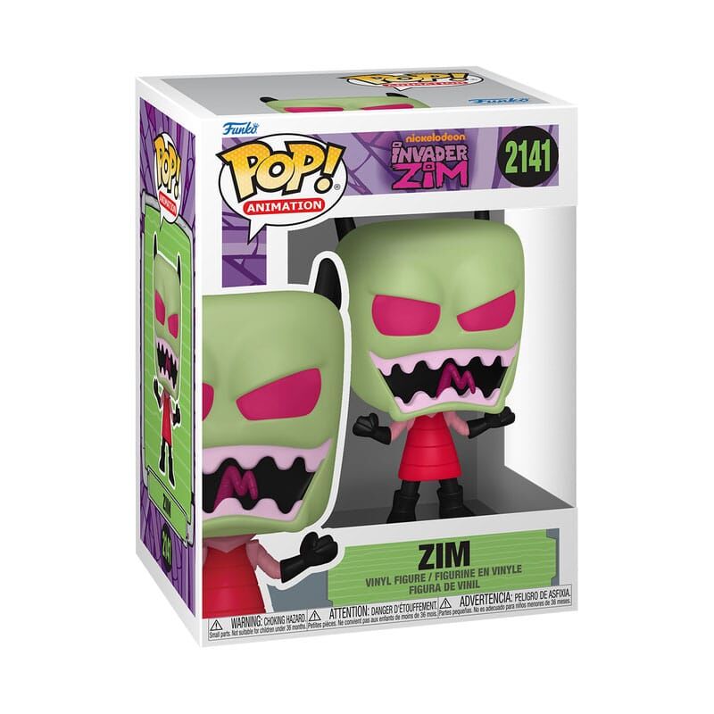 Funko POP! Animation Nickelodeon Invader Zim #2141 Vinyl Figur Zim - 9 cm 