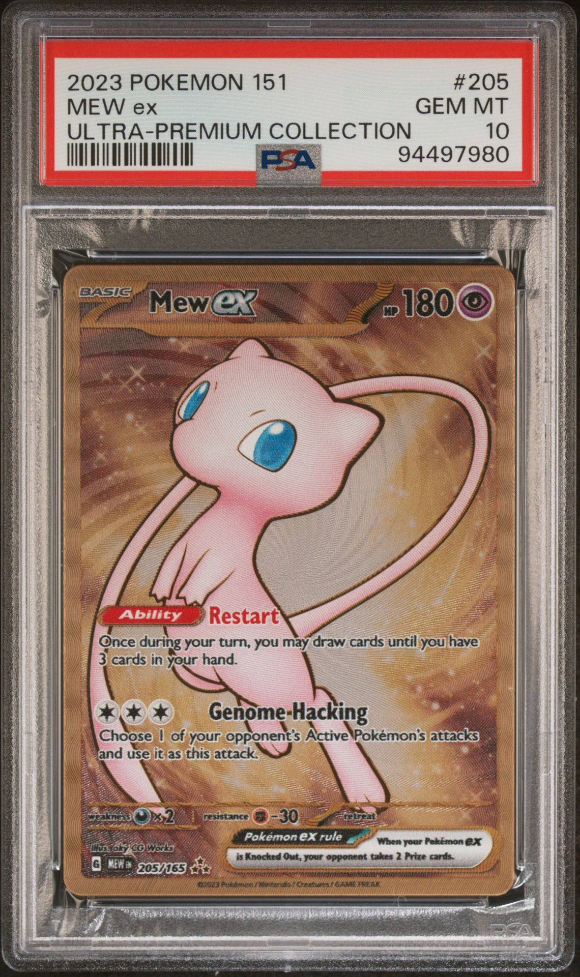 2023 POKEMON 151 ULTRA-PREMIUM COLLECTION 205 MEW EX - PSA 10 GEM-MT - Pokémon 2023 POKEMON 151 ULTRA-PREMIUM COLLECTION 205 MEW EX - PSA 10 GEM-MT - Pokémon