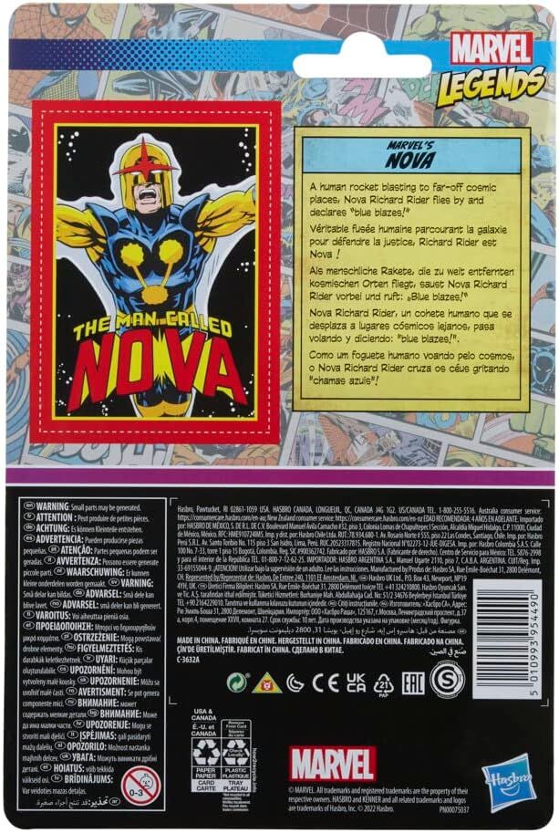 Marvel Legends Retro 375 Collection Nova Actionfigur - 9.5 cm