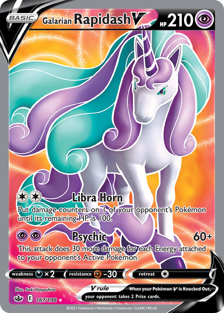 Galarian Rapidash V - 167/198 - EN Galarian Rapidash V - 167/198 - EN