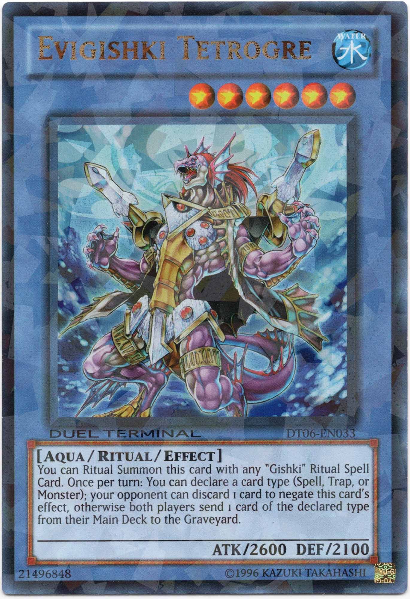 evigishki-tetrogre-dt06-en003-shatterfoil-duel-terminal-near-mint Evigishki Tetrogre - DT06-EN003 - Duel Terminal Ultra Parallel Rare - Duel Terminal (Near Mint)
