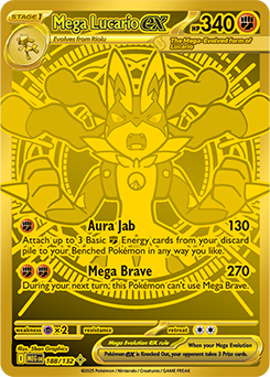 Mega Lucario ex - 188/132 - EN