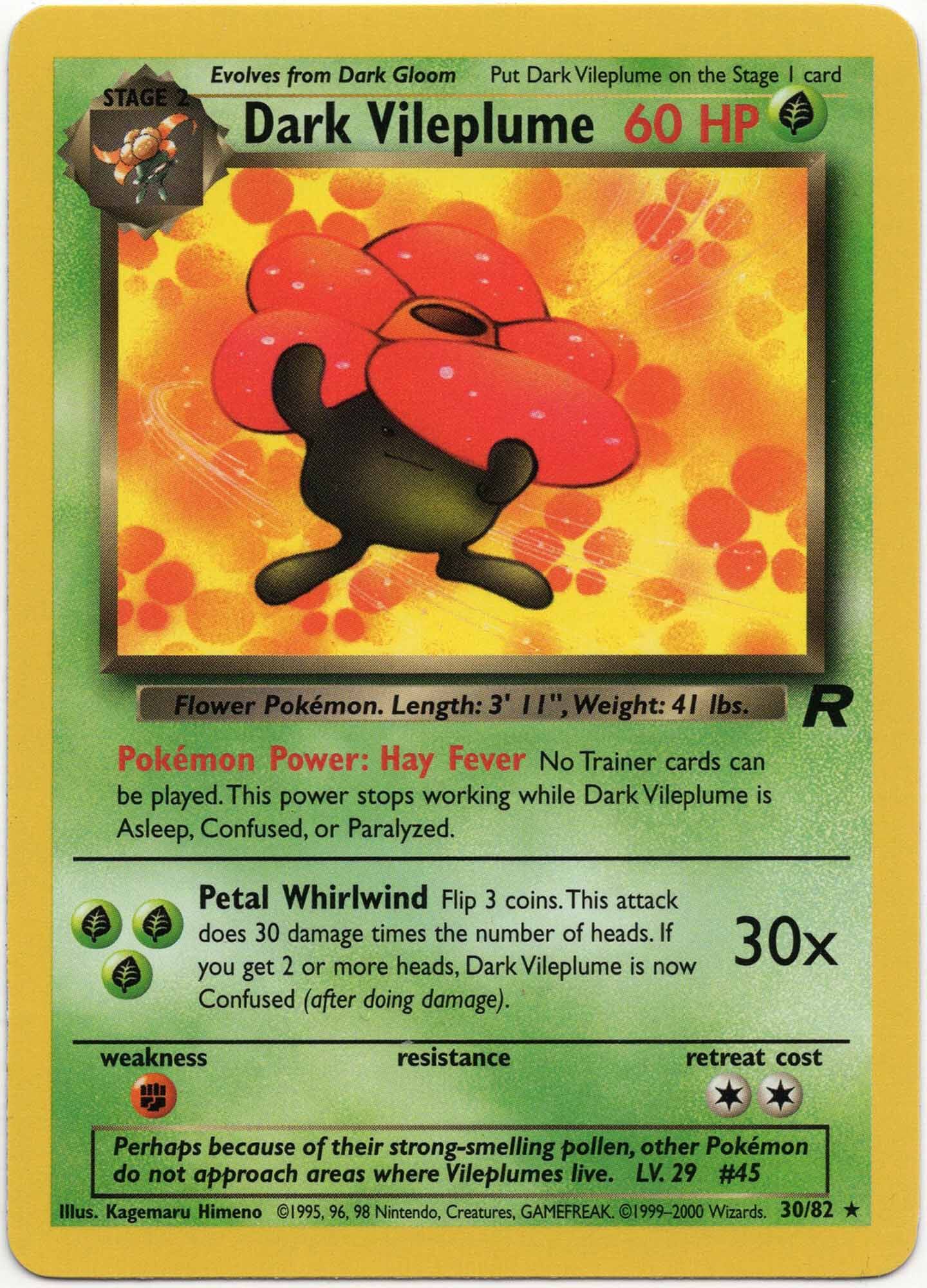 Dark Vileplume - 30/82 - Pokémon TCG