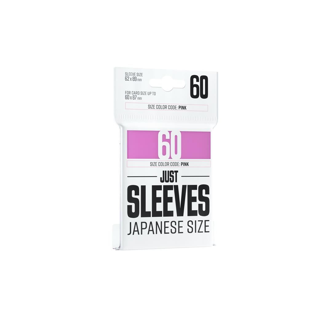 Just Sleeves - Japanese Size Pink (60 Sleeves) Just Sleeves - Japanese Size Pink (60 Sleeves)