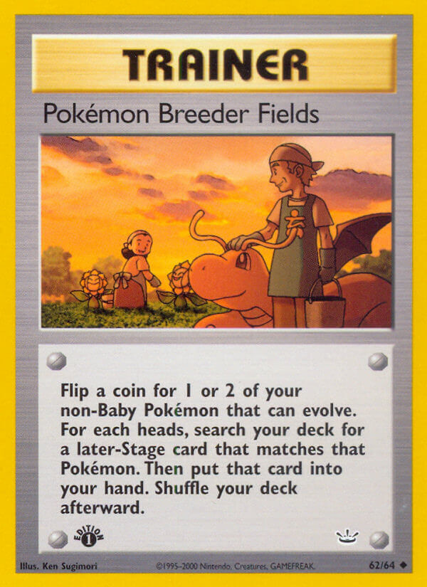 Pokémon Breeder Fields - 62/66 - 1st Edition - EN