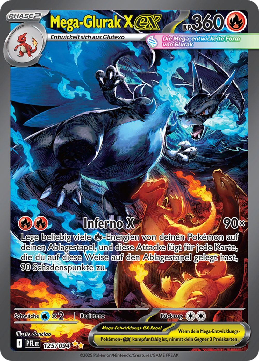 Mega Glurak X ex - 125/094 - DE