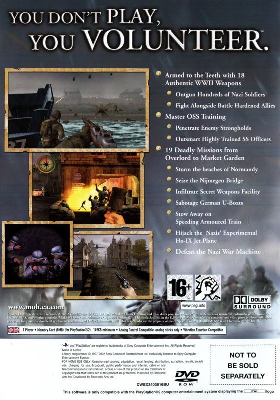 Medal of Honor Frontline - OVP - DE