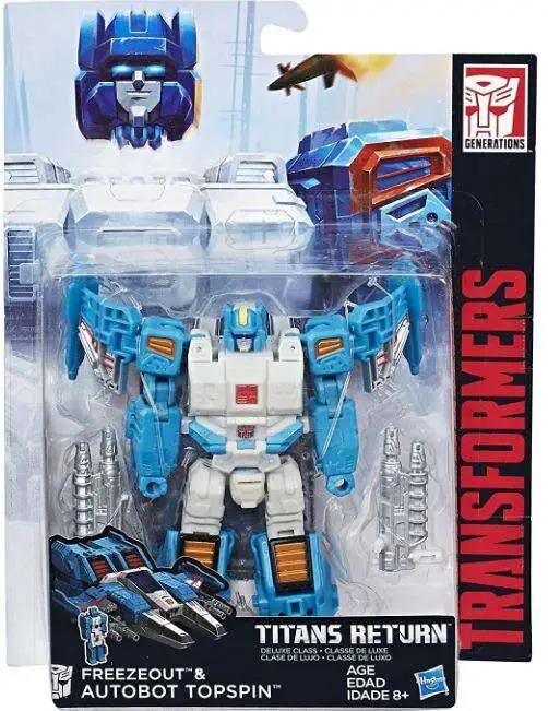 Transformers Generations Titans Return Autobot Topspin & Freezeout Deluxe Action Figure