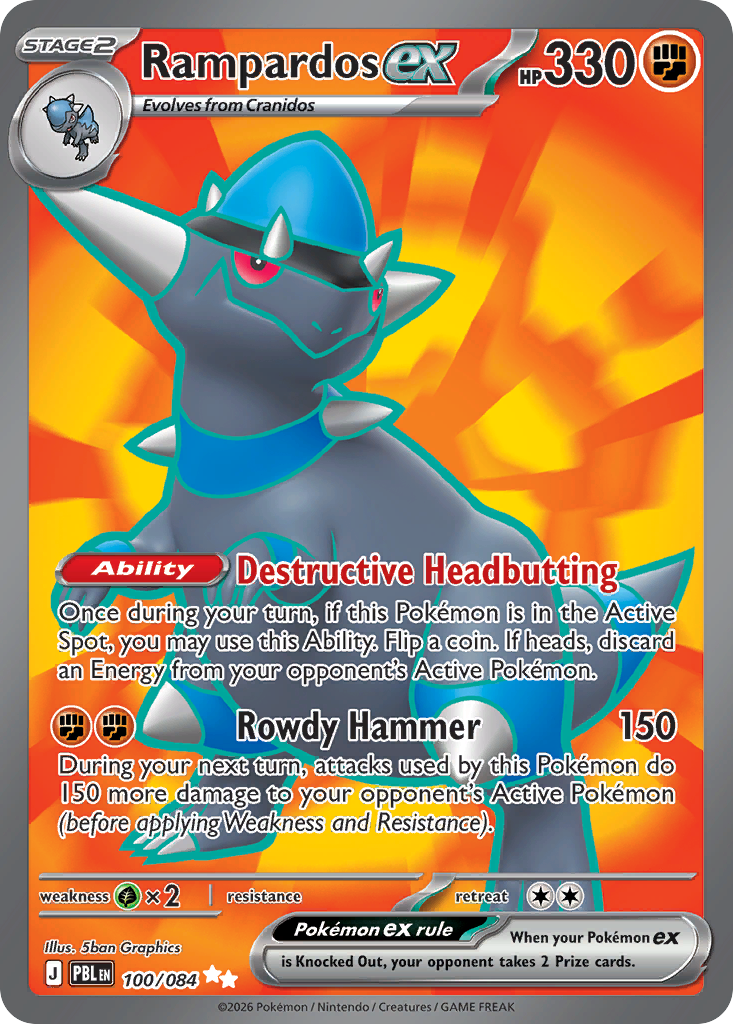 Rampardos ex - 100/084 - EN