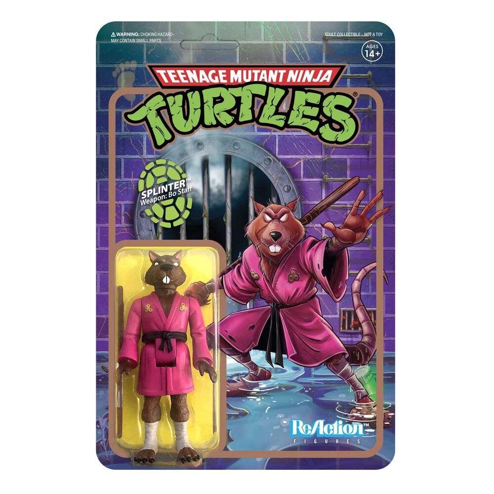 Teenage Mutant Ninja Turtles ReAction Actionfigur Splinter 10 cm