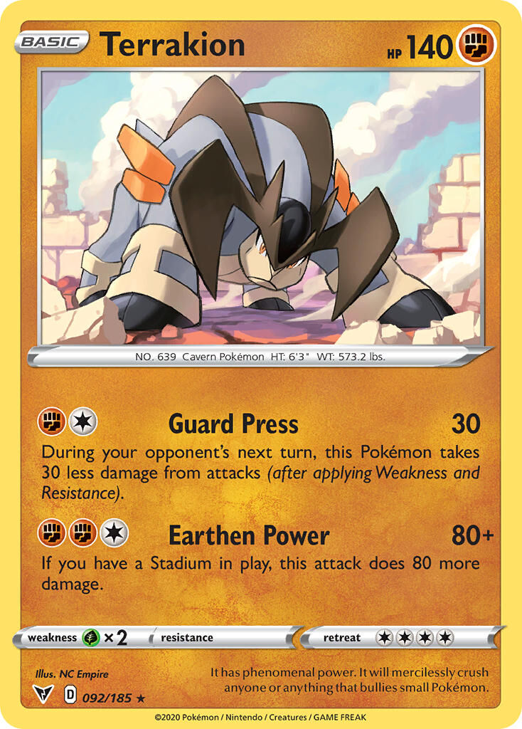 Terrakion - 092/185 - EN