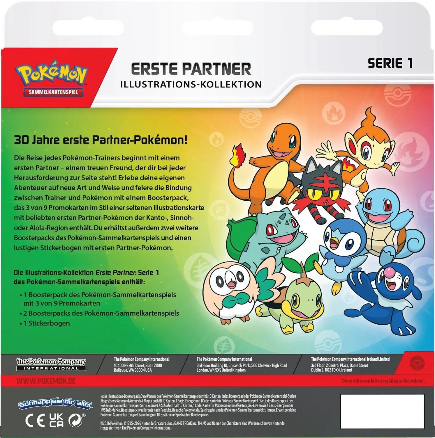 Pokémon TCG: Erste Partner Illustrations-Kollektion - Serie 1 - DE