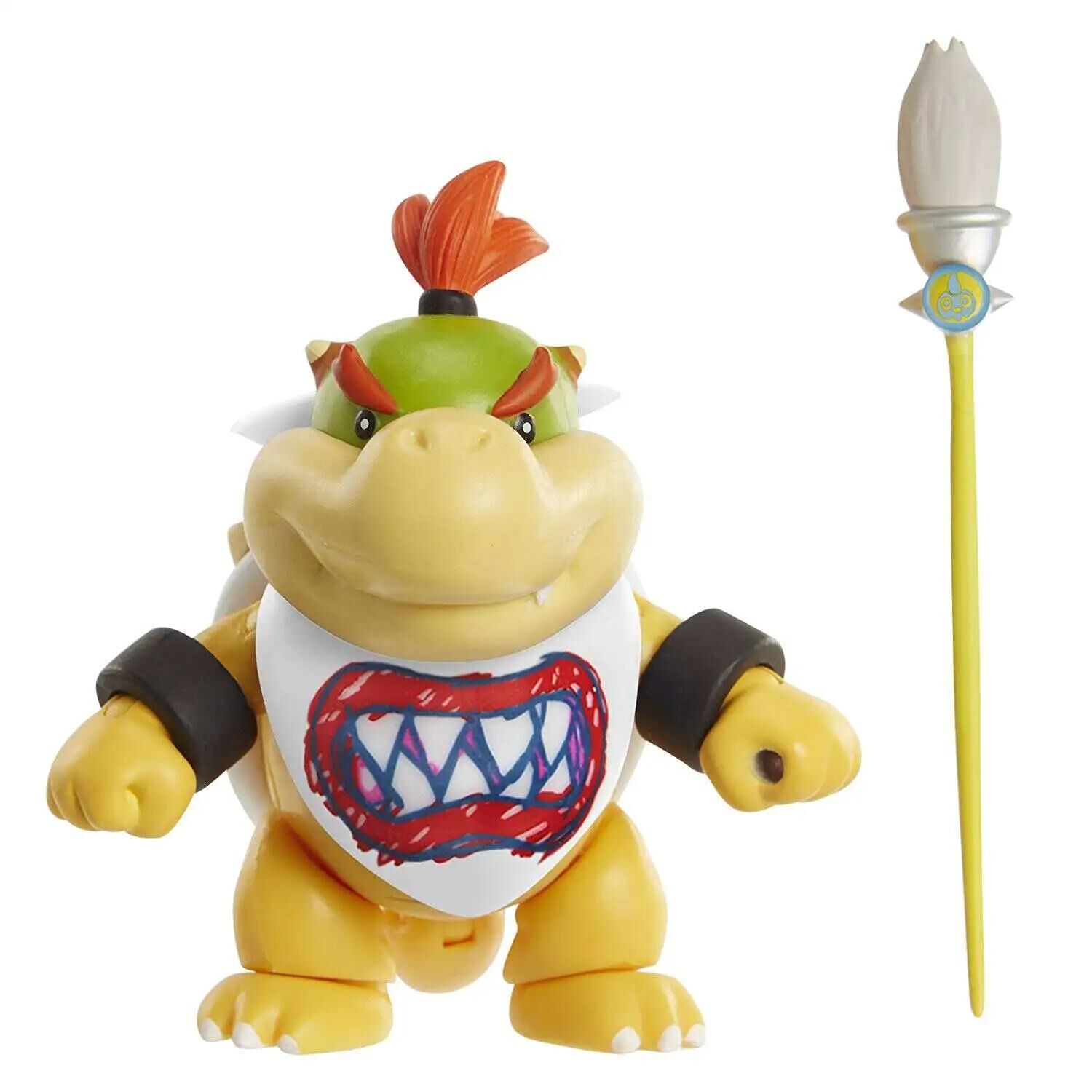 World of Nintendo Bowser Jr. with Paint Brush Action Figure